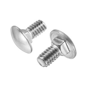 uxcell 1/4-20x5/8 Carriage Bolt Round Head Square Neck 304 Stainless Steel 50pcs
