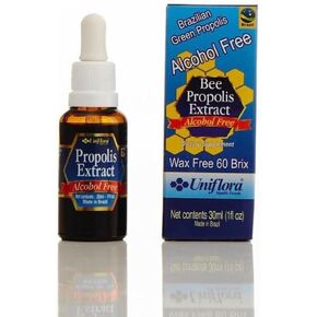 Brazilian Green BEE Propolis Liquid Extract Alcohol Free 60 BRIX - 30 ml (6 Bottles)