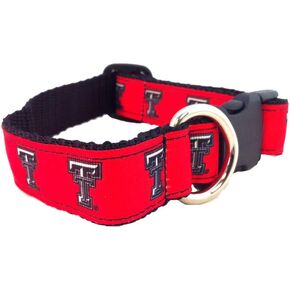 NCAA Texas Tech Red Raiders Dog Collar (Team Color, Medium)