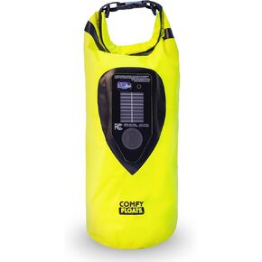 COMFY FLOATS Waterproof Dry Bag with Solar Bluetooth Speaker - 10L Roll Top Dry Sack Keeps Gear Dry for Men Women Kayaking, Beach, Rafting, Boating, Hiking, Camping and Fishing