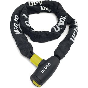 URBAN XK120 Bike Chain Lock, Heavy Duty Anti Theft 120cm ø8mm Hardened Steel Chain High Security Lock, Optimal Length for Easy Transport, Versatile Anti-Theft for Bicycle, Motorcycle, Electric Scooter