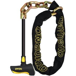 ONGUARD ONG: 8017LPT BEAST LOOP & T 4.54'x12mm W/BAR LOCK، أسود