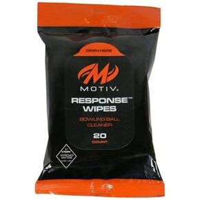 Motiv Bowling Response Bowling Ball Cleaning Wipes, Black