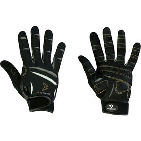 Bionic The Official Glove of Marshawn Lynch Gloves Beast Mode Women's Full Finger Fitness/Lifting Gloves w/Natural Fit Technology, Black (Pair)…