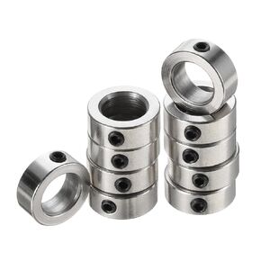 uxcell 10pcs 8mm Shaft Lock Collar T8 Lead Screw Lock Ring, Stainless Steel Set Screw Collars