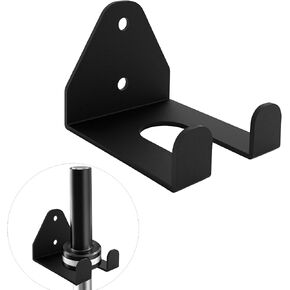 Olympic Barbell Hanger,Garage Gym Bar Wall Rack,Vertical Barbell Mount Rack,Single Barbell Holder Wall Mount,Space Saving Commercial or Home Gym Accessory,Holds 33mm Bar (1 hook black)