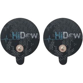 HiDow Tens Unit Replacement Stim Pads Large Round Electrodes | Premium Quality Large Electrode Pads Competable with Hi-Dow | IQ Massager | Healthmateforever TENS Units