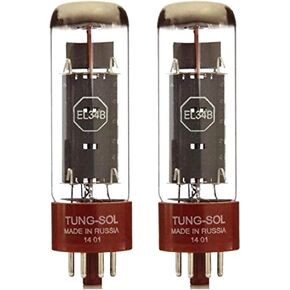 العلامة التجارية الجديدة Tung-Sol Reissue EL34B زوج التيار المتطابق (2) أنابيب مفرغة