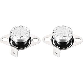 KSD301 Thermostat 45C NO Temperature Thermal Control Switch, [for Microwave Oven Refrigerators] - Normally Open/90C Angle/2pcs