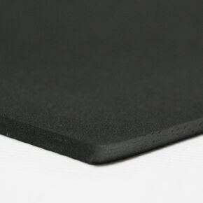 Rubber-Cal 02-129-0500 Closed Cell Rubber - 1/2" Thick x 39" x 78", EPDM; Rubber, Black