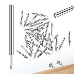 Double-Head Skirting Thread Seamless Nail, Skirting Line without Marks Nail, Seamless Nail, Invisible Security Screws,Solid Wood Baseboard Equipped with Nail Specific Sleeve Tool (240pcs+3tools)
