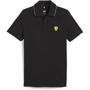 PUMA Men's Standard Scuderia Ferrari Race Polo, Black-SS24