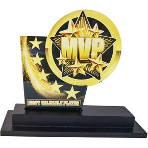 جائزة MVP Trophy مقاس 6 بوصات من الأكريليك الأكثر قيمة للاعب الكأس، سلسلة ميداليات بطل الكأس لكرة القدم وكرة السلة وكرة القدم والبيسبول وبطولة الدوري هدية