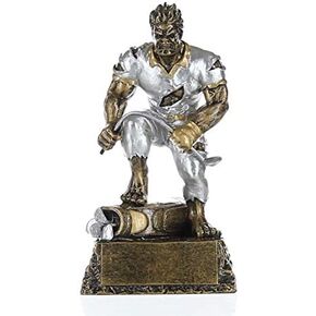 Decade Awards Frustrated Monster Golfer Trophy - 6.5 Inch Tall | Golfing Beast Award | Monstrous Golf Trophy - Engraved Plate on Request