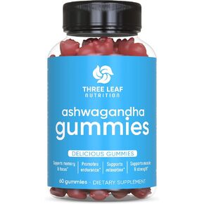 Ashwagandha Gummies for Men & Women - Ashwagandha Supplements Supports Focus, Memory, Calmness & Energy - Ashwagandha Extract Gummy - 60 Gummies