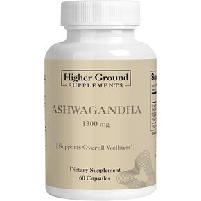 Ashwagandha with Black Pepper | Herbal Supplement for Stress Relief, Mood Enhancement, Immune System, Cognitive Function, Hormone Regulation | Cholesterol Levels | Non-GMO | Gluten-Free | 60 Capsules