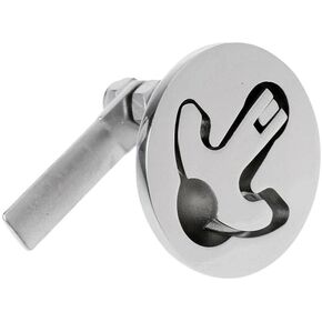 Boat Stainless Steel 2" T-Handle Lock Floor Buckle Marine Non-Locking Mount Hatch Latch Flush Turning Lift