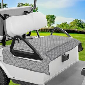 Adjustable Golf Cart Seat Covers EZGO,Golf Cart Accessories,Lightweight Golf Cart Seat Towel Blanket Keeps Seat Cool and Clean,Travel Sports Golf Cart Covers for 2-Person Seats Club Car