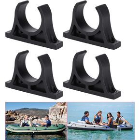 Luckycivia 2 Pairs Kayak Paddle Holder, Plastic Inflatable Boat Paddle Holder Clip, Oar Keeper for Kayaks Canoes Rowing Boats