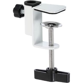PATIKIL 0.49" Hole Dia. Desk Clamp, Universal C-Clamp Base with Adjustable Screw for Microphone Mic Arm Table Lamp Mount Holder, Black