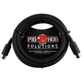 Pig Hog PMID15 15' Midi Cable, Black