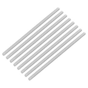 uxcell 8Pcs Fully Threaded Rod, M4 x 65mm 304 Stainless Steel Right Hand Thread Bar Studs M4-0.7 Thread Pitch for Furniture Machinery Assembly