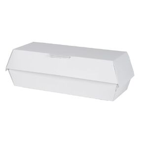 Southern Champion Tray 0713 Paperboard Regular Hot Dog Clamshell Container, 6-1/8" Length x 2-1/8" WIdth x 2-1/4" Height