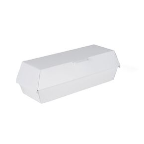 Southern Champion Tray 0713 Paperboard Regular Hot Dog Clamshell Container, 6-1/8" Length x 2-1/8" WIdth x 2-1/4" Height
