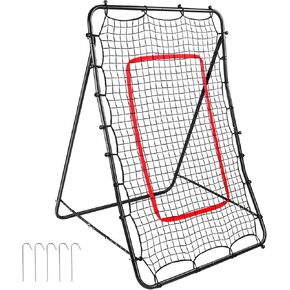 PitchBack Baseball Rebounder and Softball Pitching Net for Pitching and Fielding Training 5x3.3FT