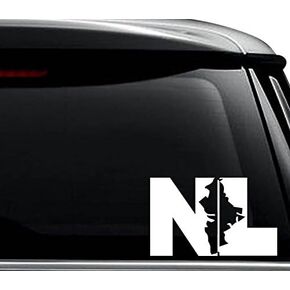 Nuevo Leon Mexico State Decal Sticker For Use On Laptop, Helmet, Car, Truck, Motorcycle, Windows, Bumper, Wall, and Decor Size- [10 inch] / [25 cm] Wide / Color- Gloss Black