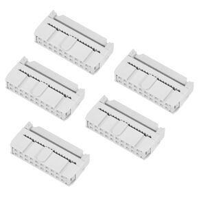 MECCANIXITY FC-20P 20P Dual Rows 2.54mm Pitch Transition Plug Socket for Flat Ribbon Cable, 20 Pack