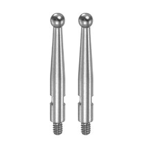 uxcell Contact Point for Dial Test Indicator, 2mm Diameter HSS (High-Speed Steel) Ball Tip M1.8x0.35 Thread 0.82" Length, 2 Pcs