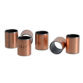 YXQ 6 Pcs Sleeve Bearing Plain Bearings Wrapped Oilless Bushings Bronze，14mm ID x 16mm OD x 20mm Length