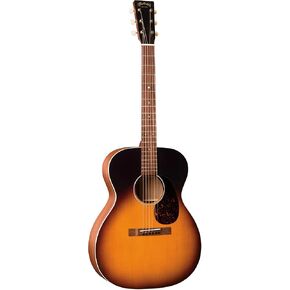 Martin Guitar 000-17 Acoustic Guitar with Hardshell Case, Sitka Spruce and Mahogany Construction, Satin Finish, 000-14 Fret and Modified Low Oval Neck Shape, Whiskey Sunset