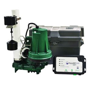 Zoeller 508-0006 Aquanot 508 ProPak53 Preassembled Sump Pump System with Battery Back-Up