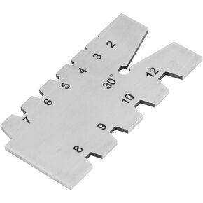 1pc Stainless Steel Thread Gauge, Screw Thread Gauge Accurate 30 Degree Grinding Gage Inspection Tool