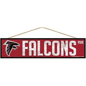 NFL Atlanta Falcons SignWood Avenue Design, Team Color, 4x17