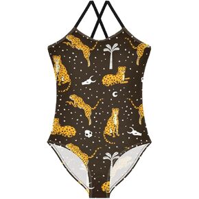 Girls One Piece Swimsuit Bathing Suit Beachwear 3-10T