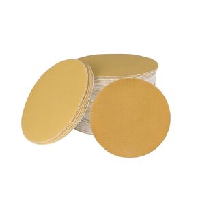 100Pcs 5 Inch Sanding Disc Roll 80 Grit No Hole Hook and Loop Sanding Discs Fit for Automotive, Marine, Industrial, Woodworking