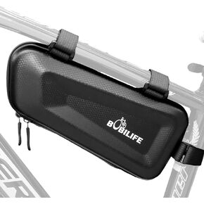 Hard Shell Bike Triangle Frame Bag - EVA Waterproof Bicycle Frame Bag Under Top Tube Storage Cycling Bag Pouch for Road and Mountain Bikes