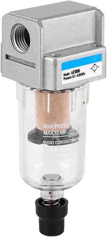 G1/4" Air Line Filter, Water and Oil Separator for Air Line Replacement AF2000-02 Particulate Filter Water Trap Separator, 750L/min Automatic Drain in Saudi Arabia