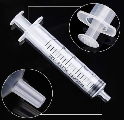 20 قطعة 10 مل حقنة بلاستيكية مع قياس للاستخدام الصناعي فقط مناسبة للقياس ونقل الري وإعادة التعبئة in Kuwait