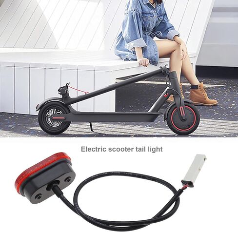 eMagTech Rear Tail LED Light Compatible with Xiaomi M365 Pro 2 Version Electric Scooter Rear Fender Light Rear Mudguard Lamp with Mounting Screws in Saudi Arabia
