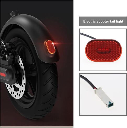eMagTech Rear Tail LED Light Compatible with Xiaomi M365 Pro 2 Version Electric Scooter Rear Fender Light Rear Mudguard Lamp with Mounting Screws in Saudi Arabia