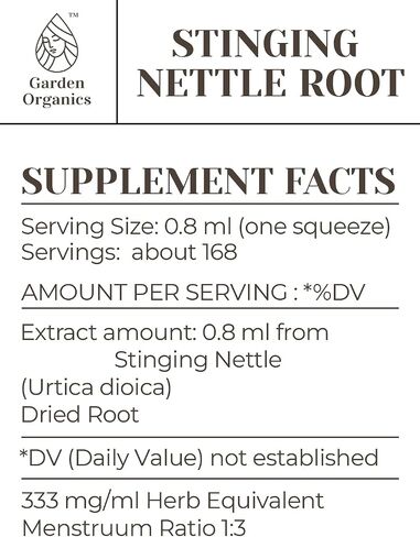 Stinging Nettle Root Alcohol-Free Natural Tincture Extract, Immune System Booster, Liquid Drops Made from 100% (4 fl oz) in Saudi Arabia