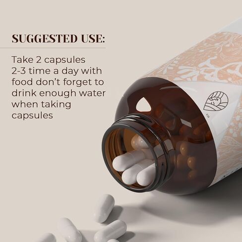 Stinging Nettle Root USDA Organic 120 Capsules | Digestive System, Natural Supplement | Certified Organic Vegetarian Capsules and Organic Stinging Nettle (Urtica Dioica) Dried Root (120 Capsules) in Saudi Arabia
