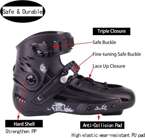 زلاجات مضمنة للنساء والرجال، زلاجات لياقة بدنية احترافية للجنسين، زلاجات سباق سريعة بأربعة عجلات، زلاجات مضمنة للبالغين من الذكور والإناث in Kuwait