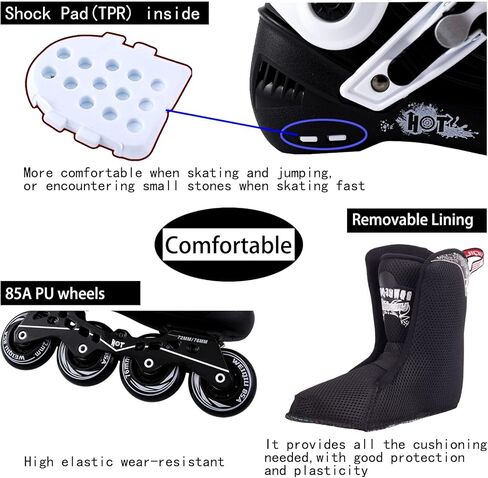 زلاجات مضمنة للنساء والرجال، زلاجات لياقة بدنية احترافية للجنسين، زلاجات سباق سريعة بأربعة عجلات، زلاجات مضمنة للبالغين من الذكور والإناث in Kuwait