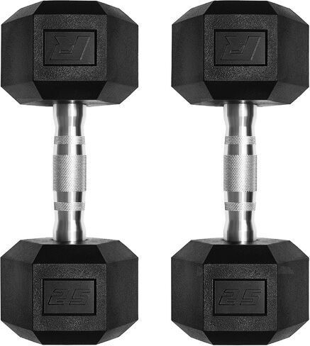 Ritfit 5-650 LBS PVC Encased Hex Dumbbell Sets with Optional Rack for Home Gym, Hand weight with Chrome Handle for Strength Training,Workouts in Kuwait