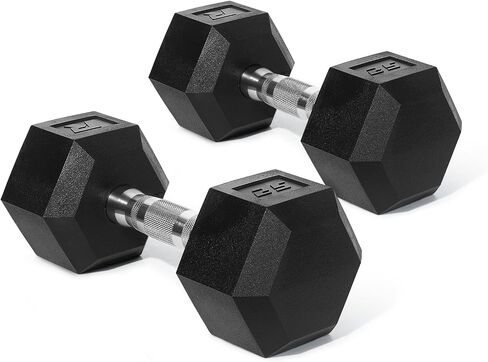 Ritfit 5-650 LBS PVC Encased Hex Dumbbell Sets with Optional Rack for Home Gym, Hand weight with Chrome Handle for Strength Training,Workouts in Kuwait